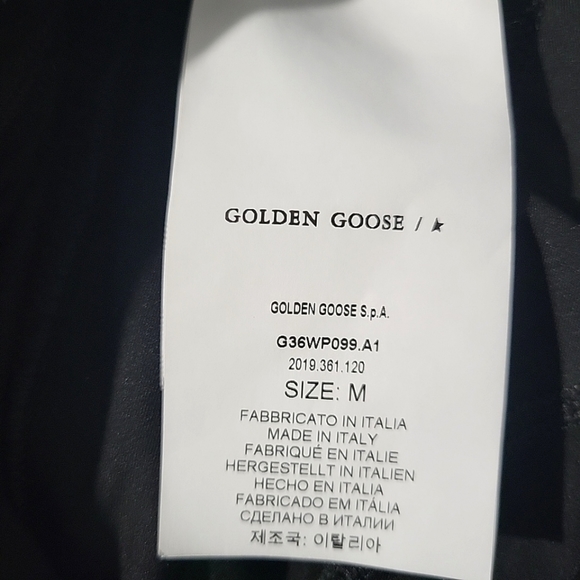 Golden Goose Women's Logo Print Cropped Leggings Size Medium - Picture 10 of 16